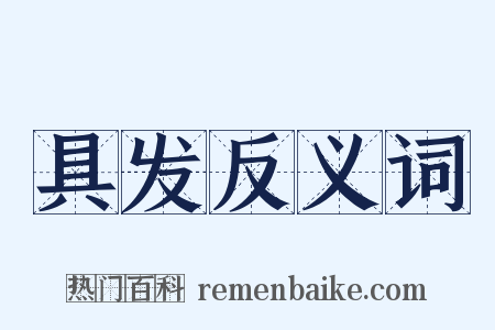 具发反义词是什么意思的图片